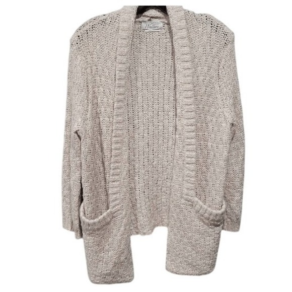Wallace Boyfriend Cardigan‎ Small Mohair Blend Basket Weave Pockets - Picture 1 of 7